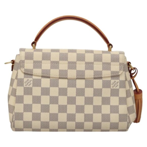 LOUIS VUITTON Damier Azur Croisette Hand Bag 2way N41581 LV Auth 118150 - Picture 2 of 16
